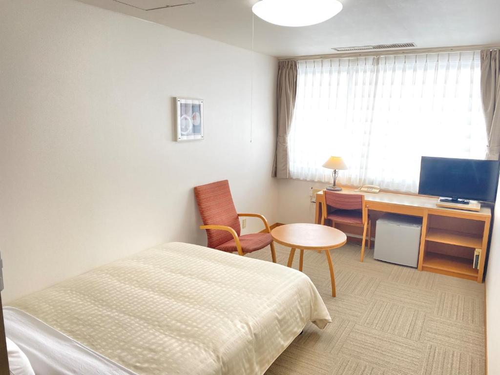TV a/nebo společenská místnost v ubytování Hotel Shinanoji