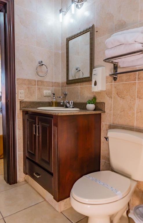 Koupelna v ubytování Art Hotel Boutique
