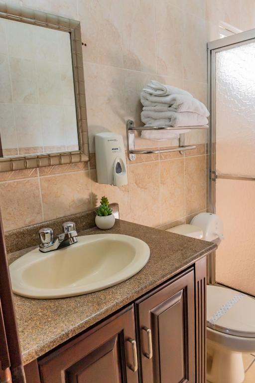 Koupelna v ubytování Art Hotel Boutique