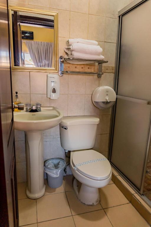 Koupelna v ubytování Art Hotel Boutique
