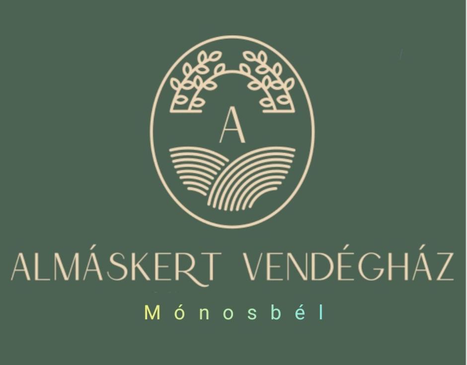 a logo for a manuscript vanderbilt nomosabb at Almáskert Vendégház in Mónosbél