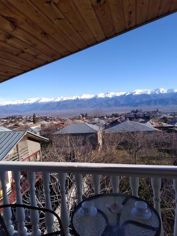 Balkón nebo terasa v ubytování Ronini Telavi