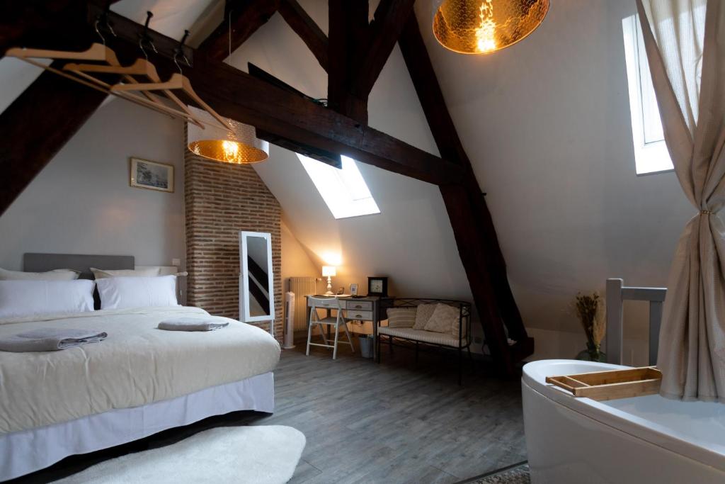La Tour aux Grains chambres autonomes - Habitación Doble Con Baño Privado