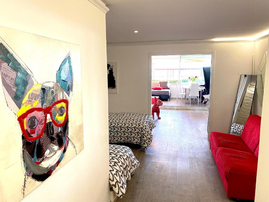 Posedenie v ubytovaní Magnifique appartement les pieds dans l’eau à Nice