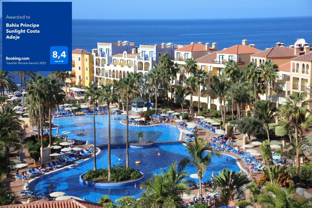 a view of the pool at the resort at Bahia Principe Sunlight Costa Adeje - All Inclusive in Adeje