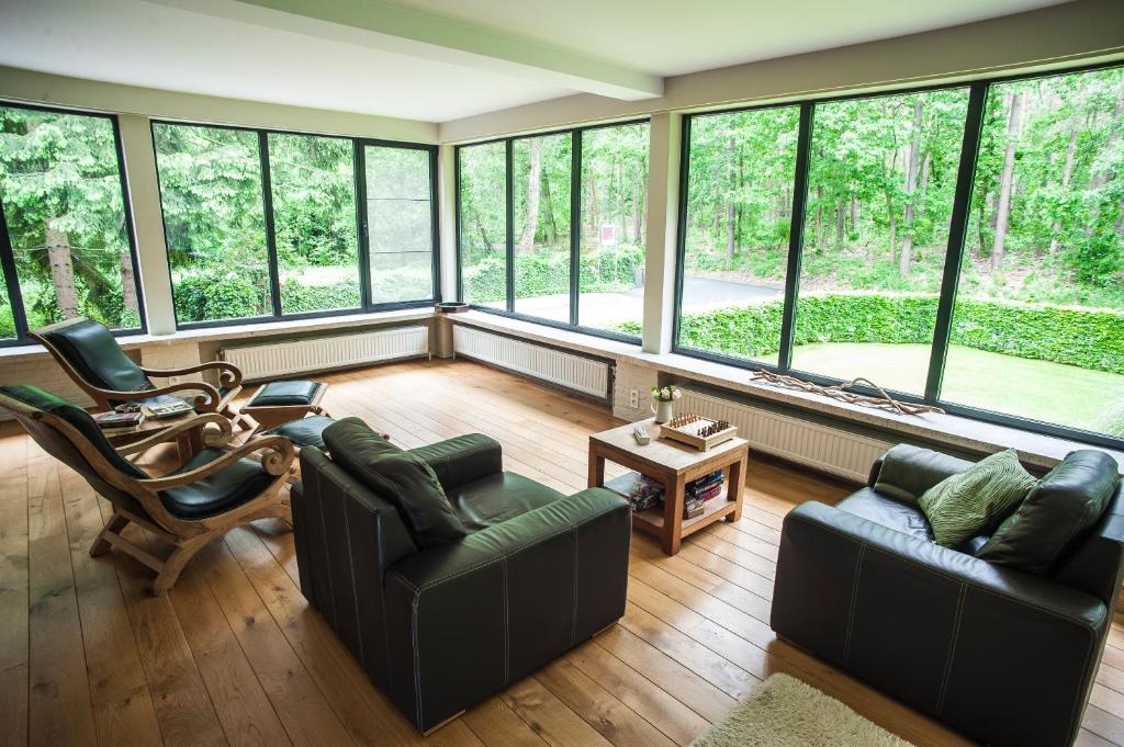 Posezení v ubytování B&B De Meren