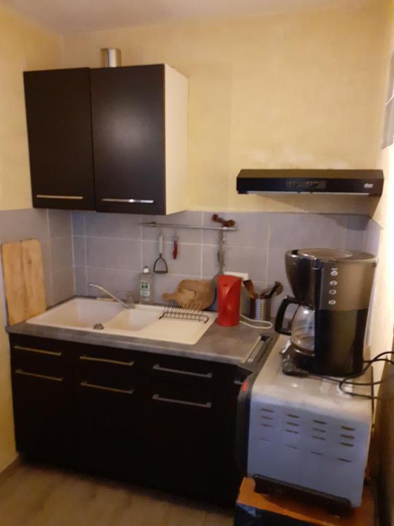 Kuchyňa alebo kuchynka v ubytovaní Appartement centre-ville Rennes
