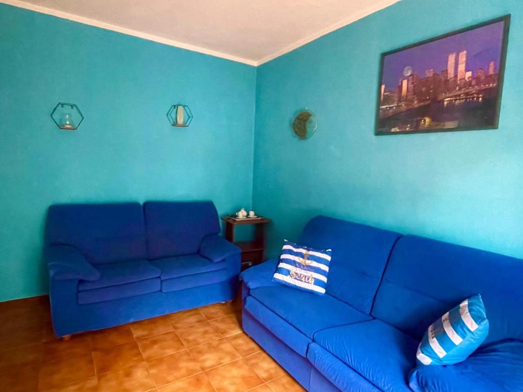 A seating area at La casa delle janas