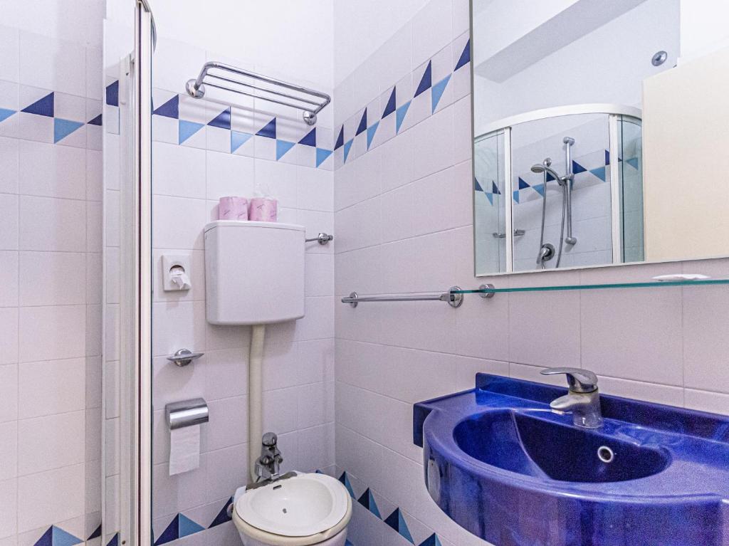 Koupelna v ubytování Hotel Continental