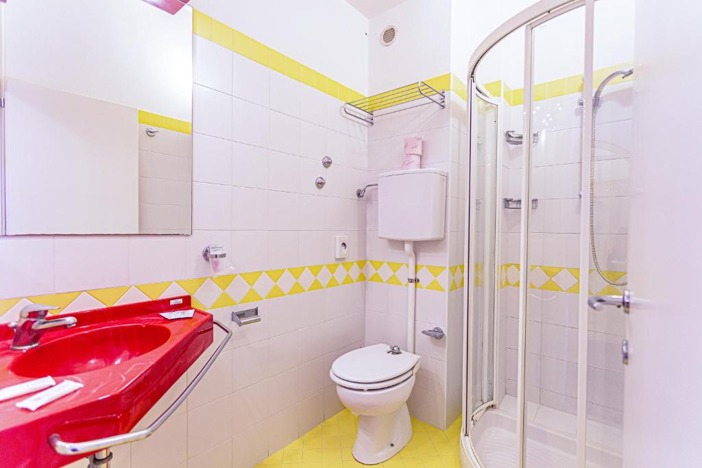 Koupelna v ubytování Hotel Continental