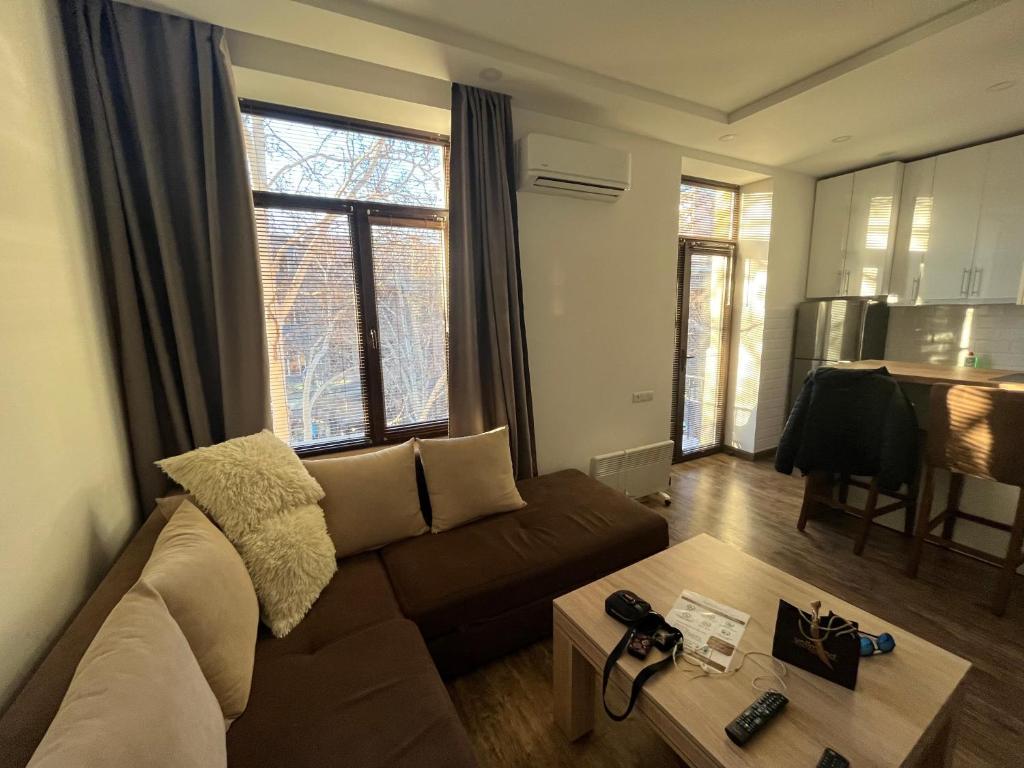 Posezení v ubytování Cascade White Luxury Apartment