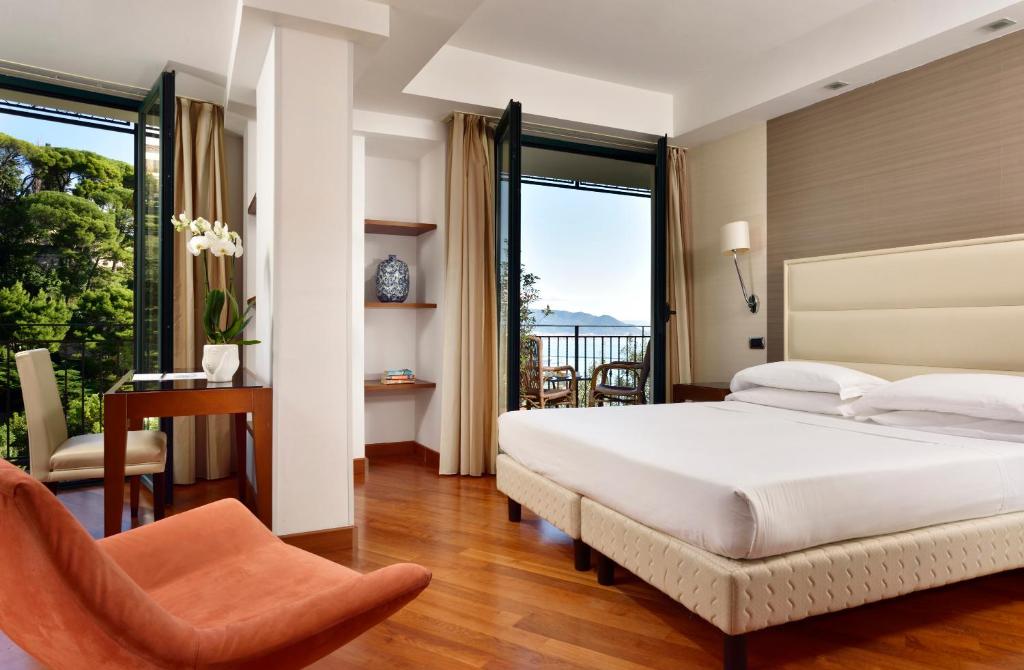 Posteľ alebo postele v izbe v ubytovaní Hotel Raito Wellness & SPA