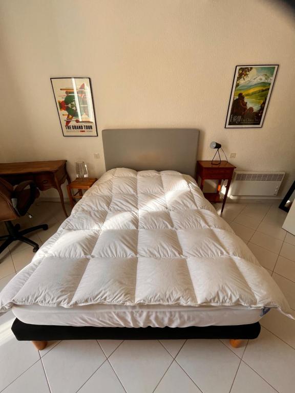 Posteľ alebo postele v izbe v ubytovaní Appartement spacieux en face du port