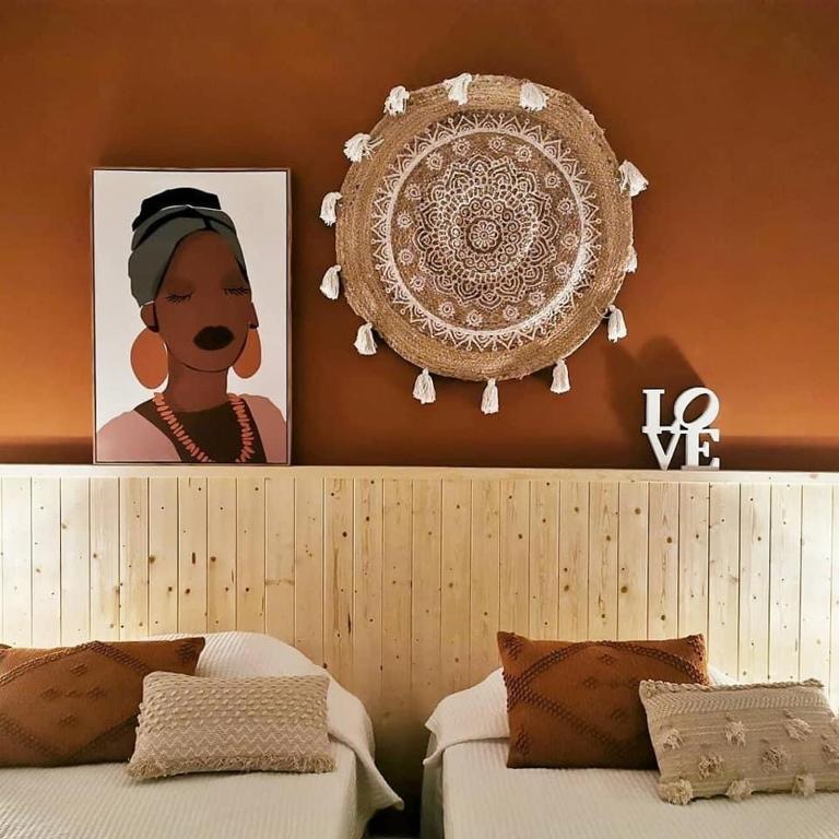 Postel nebo postele na pokoji v ubytování LC-House