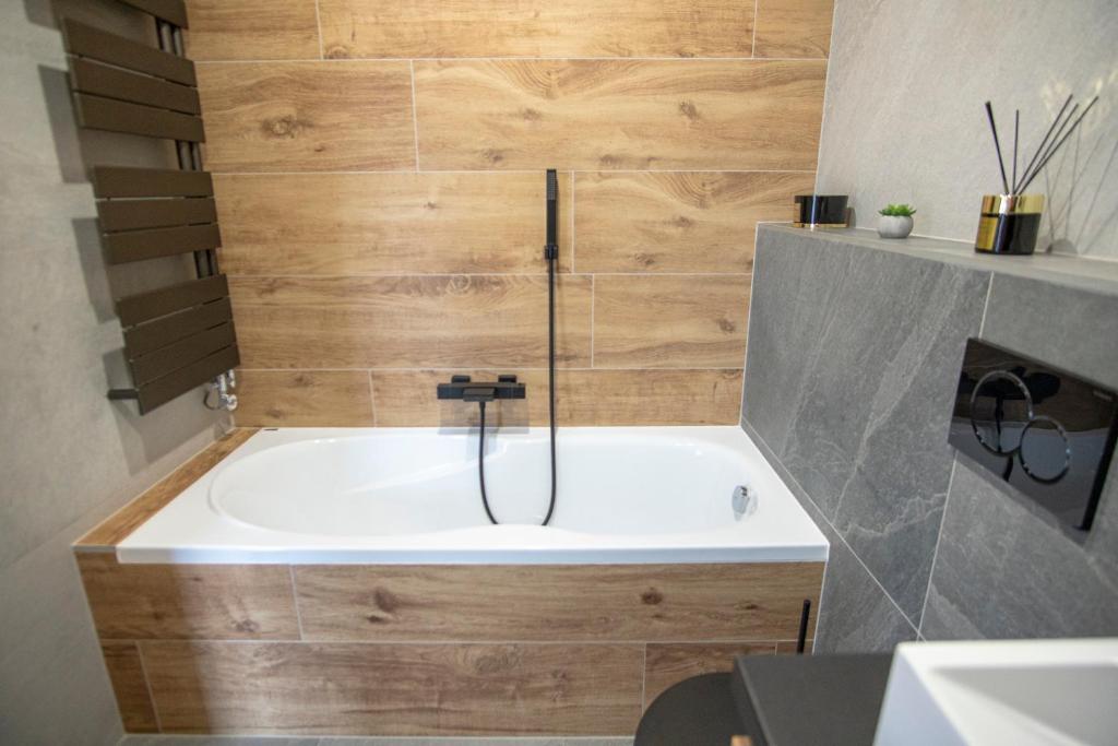 Koupelna v ubytování Lázeňské Apartmány