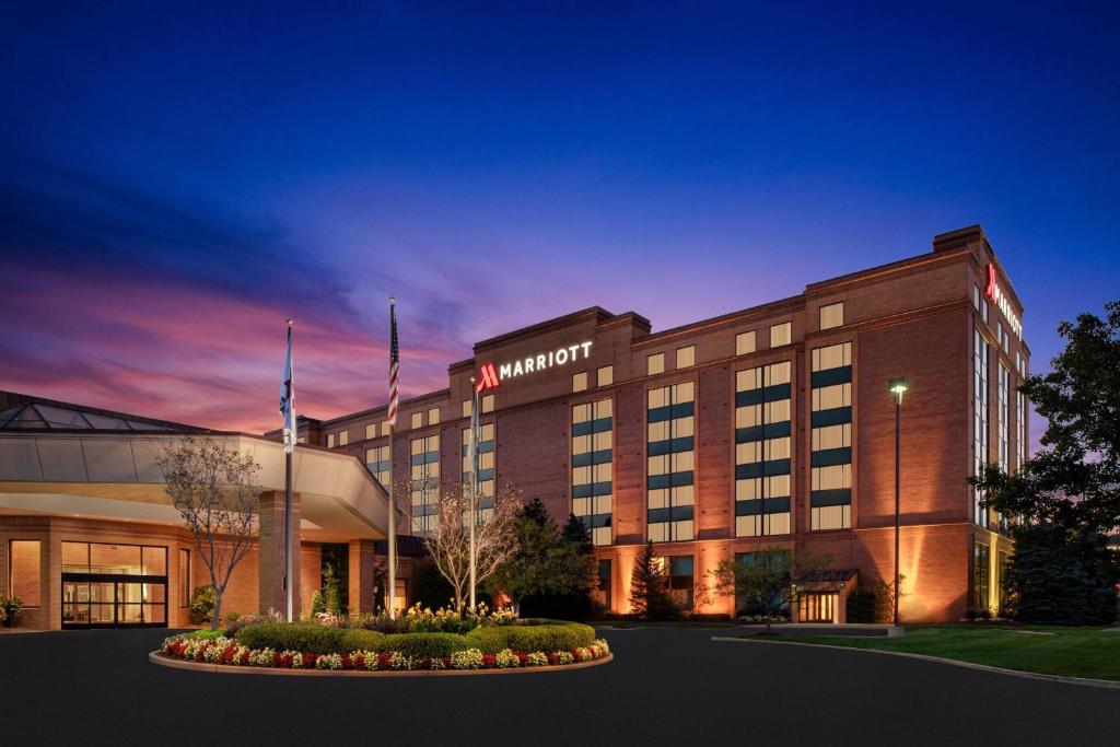 a rendering of the mgm hotel at night at Pittsburgh Marriott North in Cranberry Township