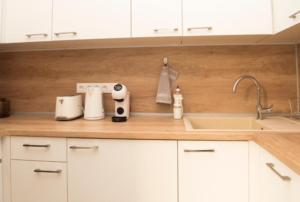 A kitchen or kitchenette at Top Center Designer Studio Apartment