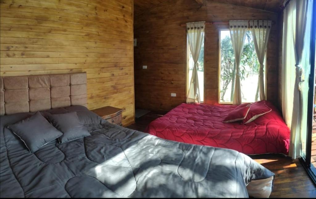 Postel nebo postele na pokoji v ubytování Casa en el Árbol Guatavita