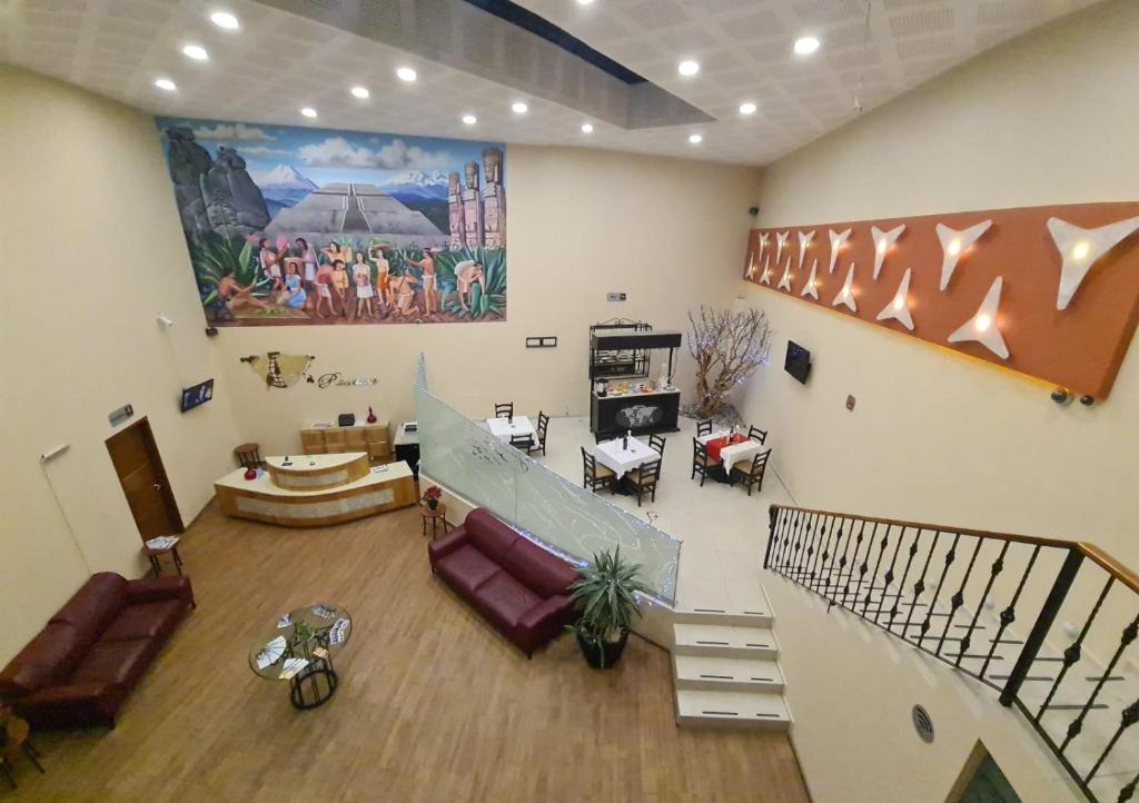 Posezení v ubytování HOTEL PLAZA PACHUCA