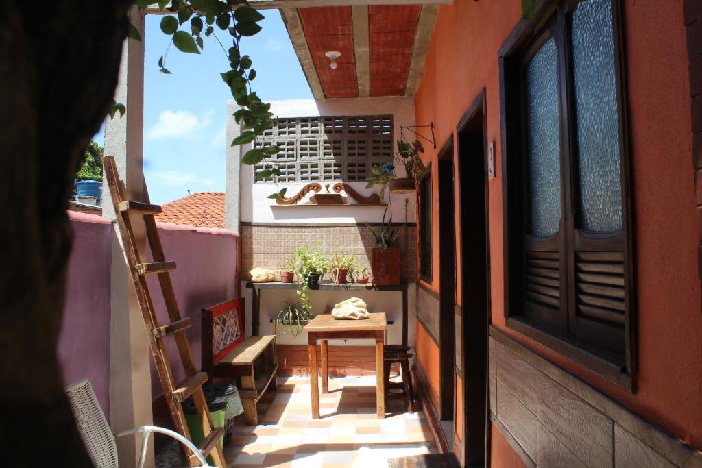 Balkón nebo terasa v ubytování ROSÁRIO TEMPORADA Hostel