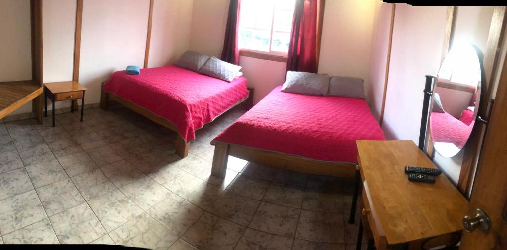 Una cama o camas en una habitación de Hotel Posada Los Delfines