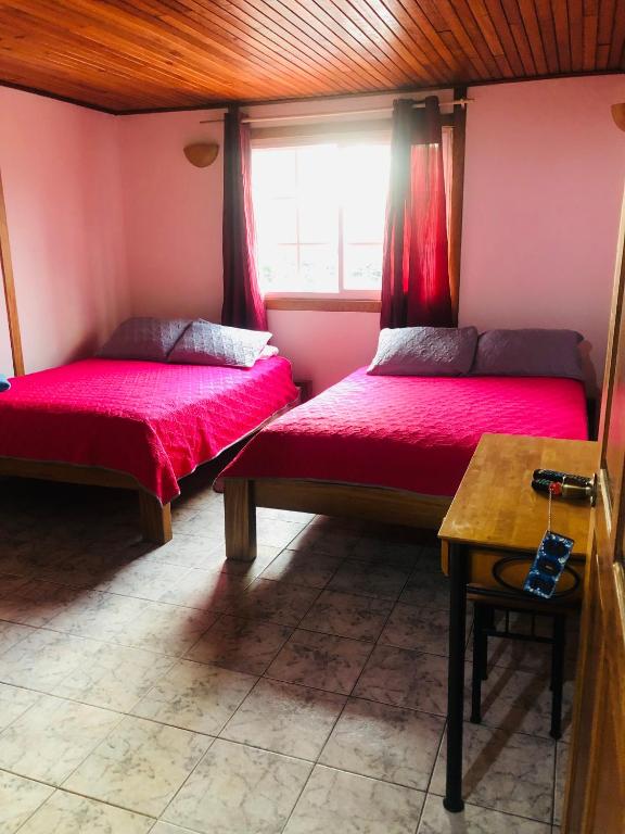 Una cama o camas en una habitación de Hotel Posada Los Delfines