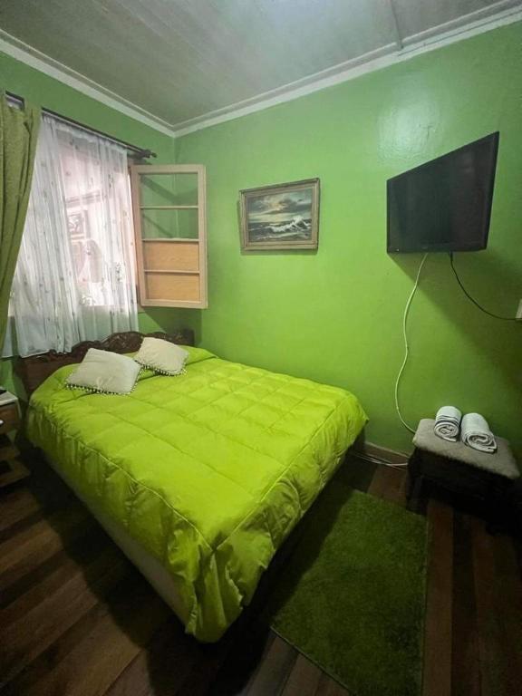 Postel nebo postele na pokoji v ubytování Residencial Campo Verde