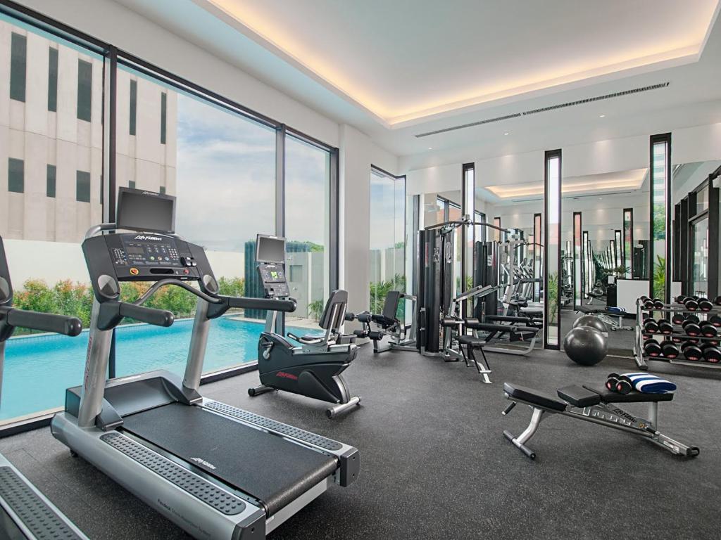 Fitness centrum a/nebo fitness zařízení v ubytování Seda Abreeza - Newly Renovated