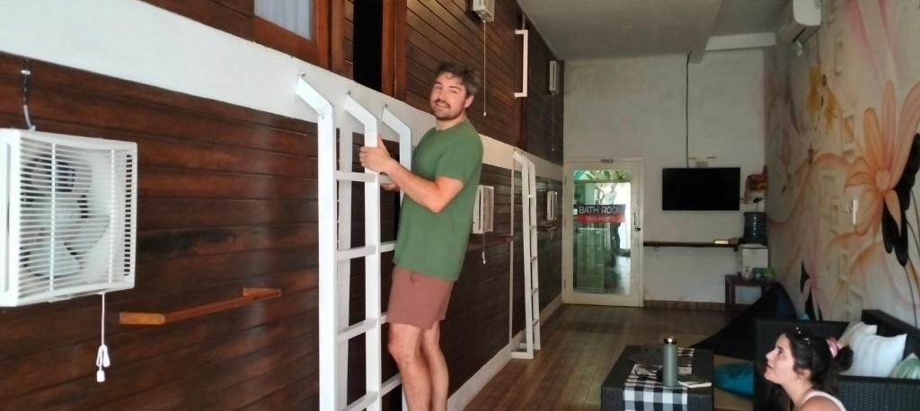 TV a/nebo společenská místnost v ubytování Tara hostel