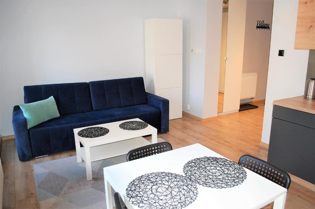 Χώρος καθιστικού στο Kima Apartament Katowice
