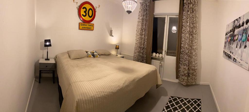 Postel nebo postele na pokoji v ubytování Lektorn