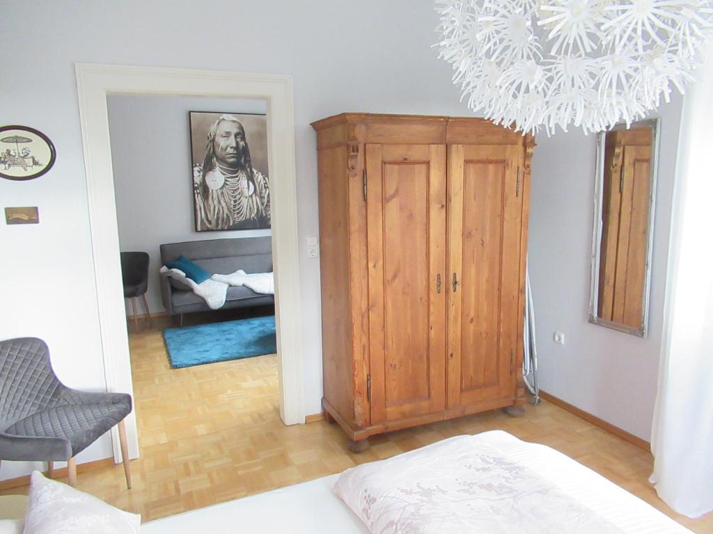 Posezení v ubytování Ferienwohnung An der Itz