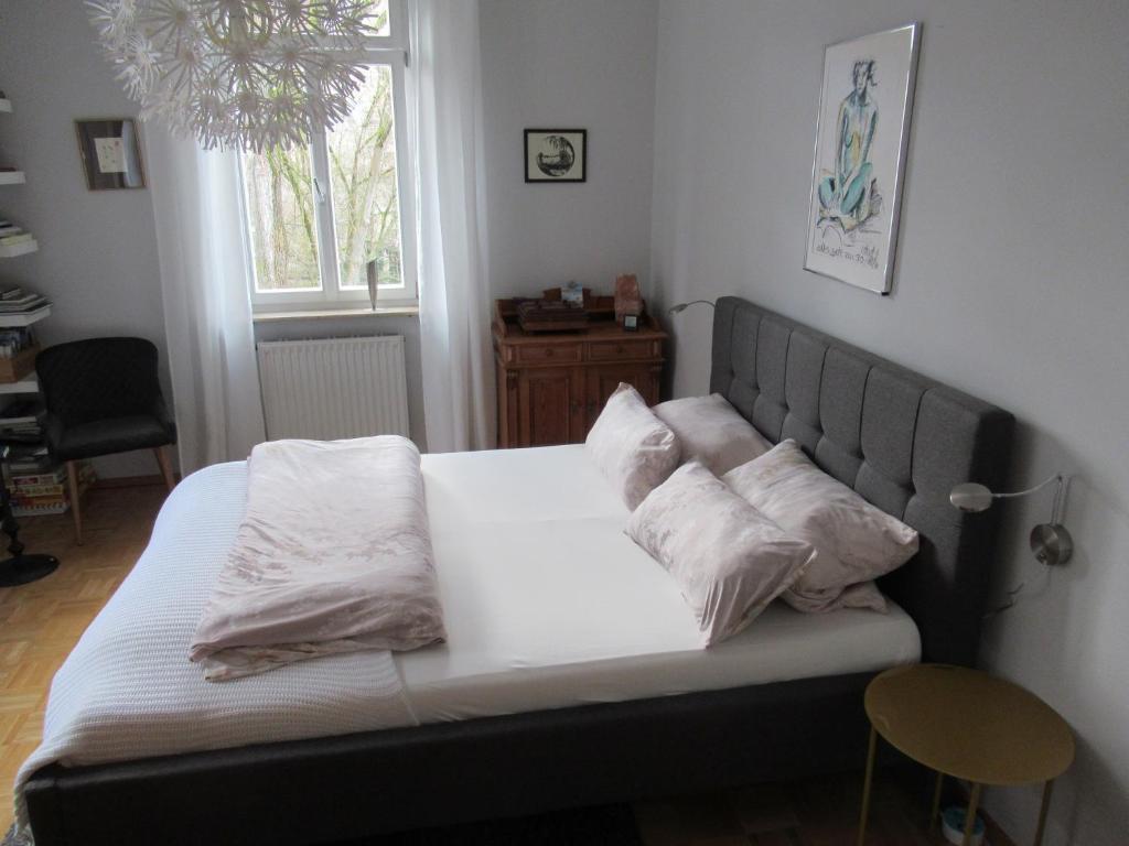 Postel nebo postele na pokoji v ubytování Ferienwohnung An der Itz