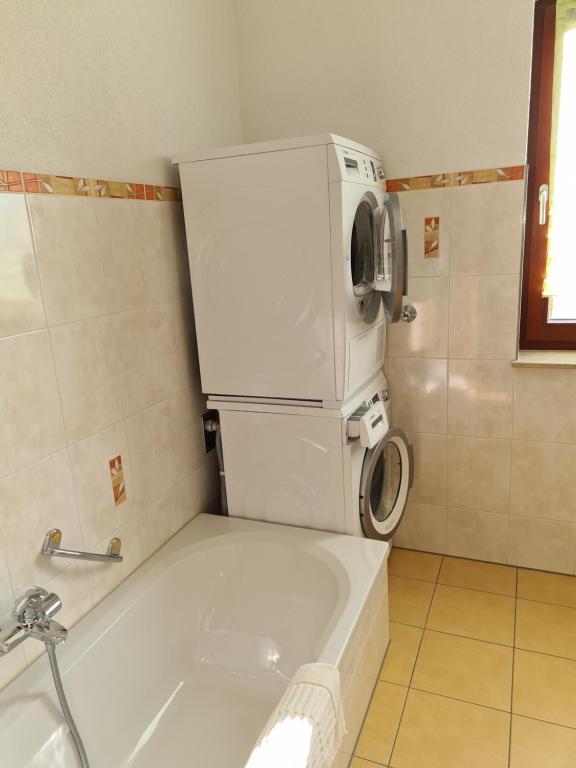 Koupelna v ubytování Ferienwohnung Weber