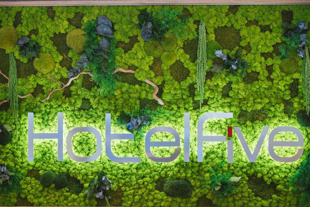 an overhead view of a forest with the word horetten at Hotel Five in Milan