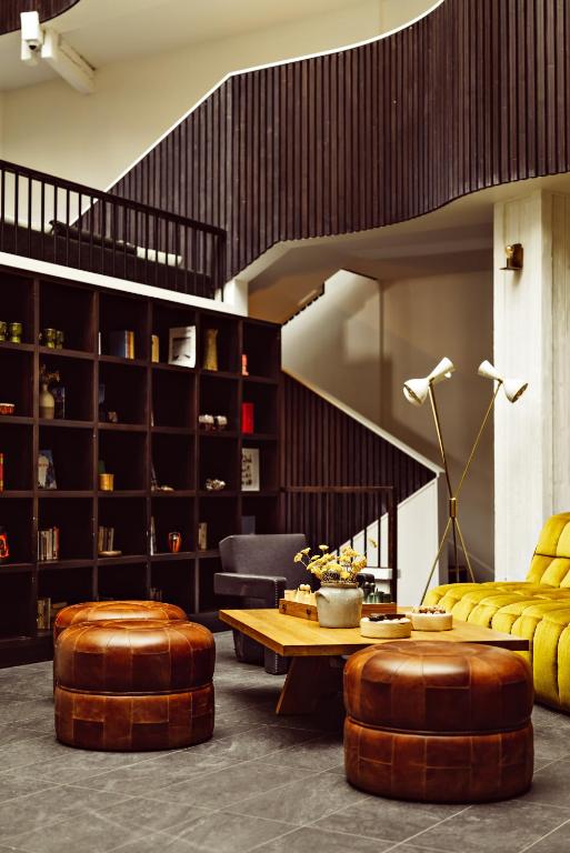 Posezení v ubytování Le Val Thorens, a Beaumier hotel