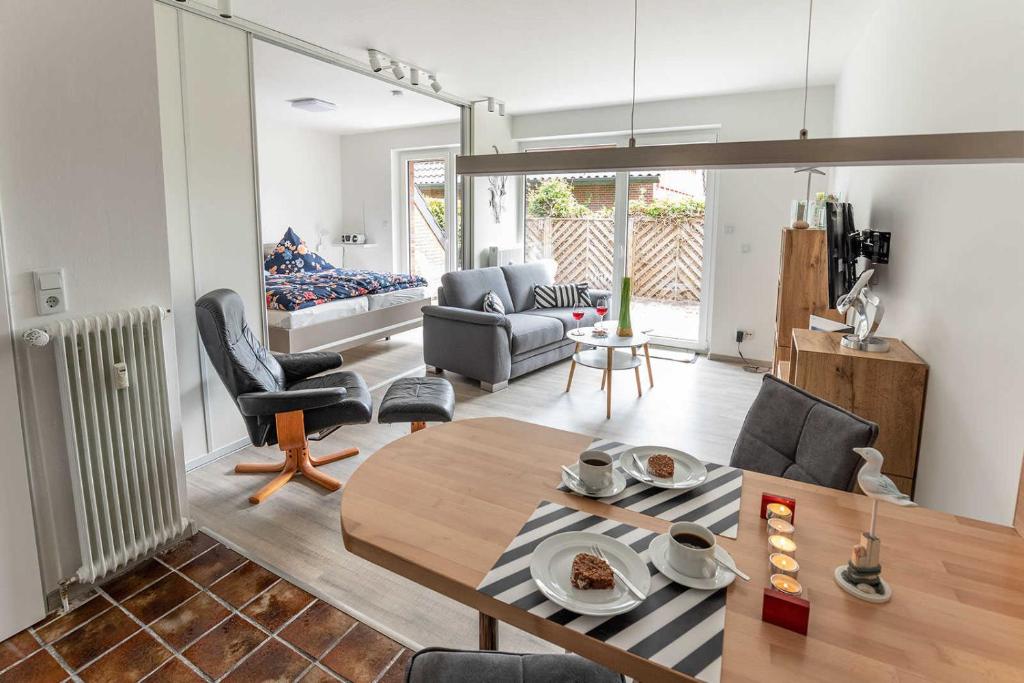 Posezení v ubytování Ferienwohnung Galotti, FeWo Vermittlung Nordsee