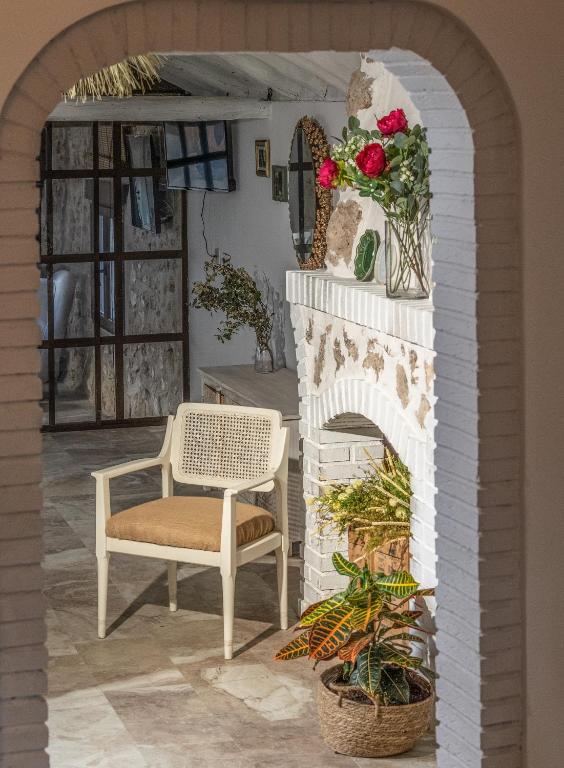 Posezení v ubytování Casa Rural Majada del Conde