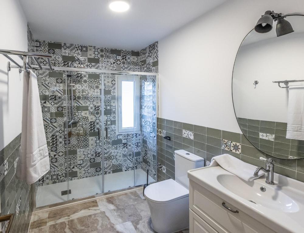 Koupelna v ubytování Casa Rural Majada del Conde