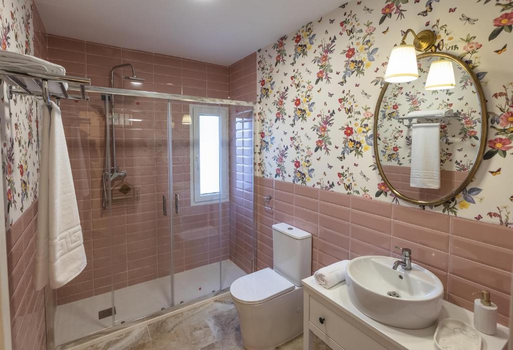 Koupelna v ubytování Casa Rural Majada del Conde