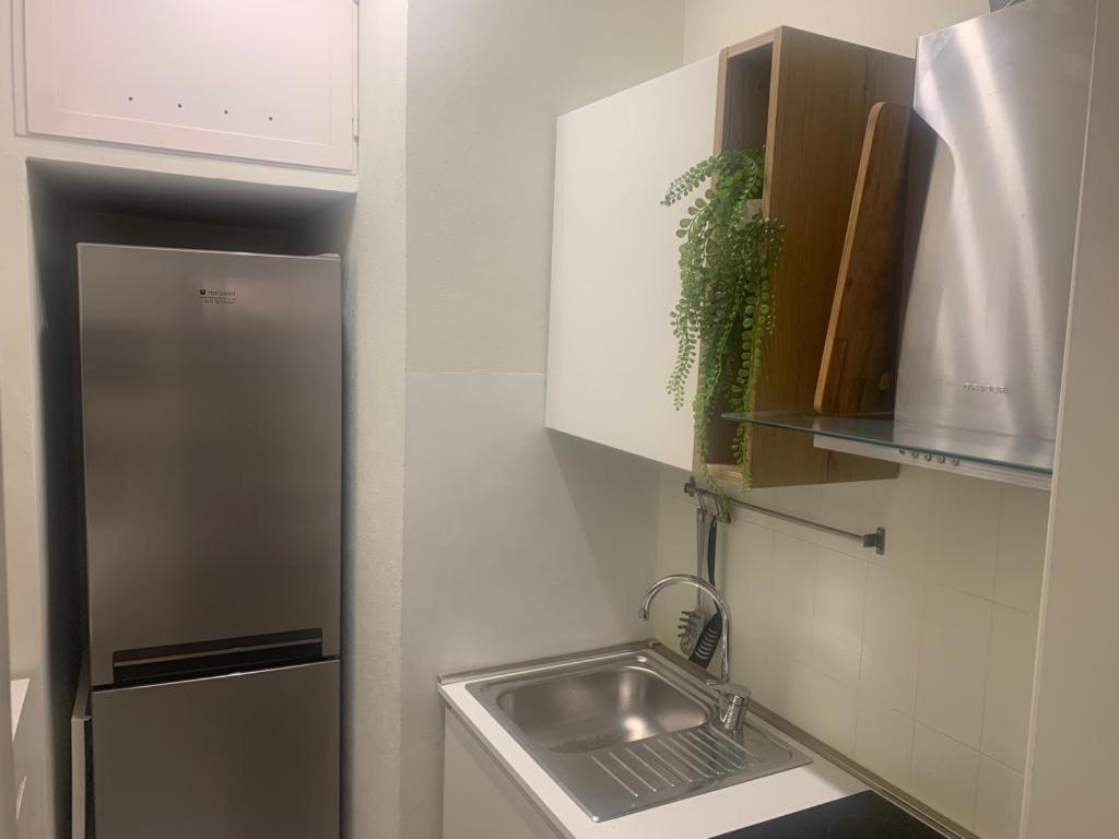 A kitchen or kitchenette at The secret window on the river Arno