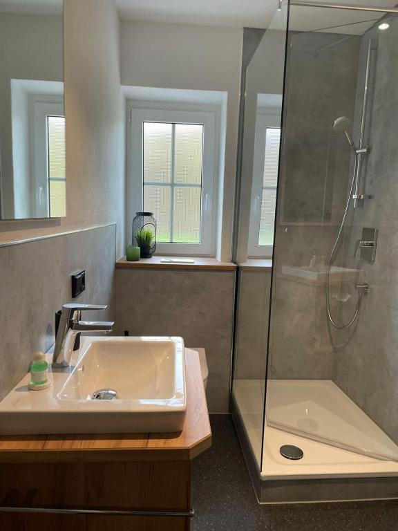 Koupelna v ubytování Hotel Gasthof zum Wulfen