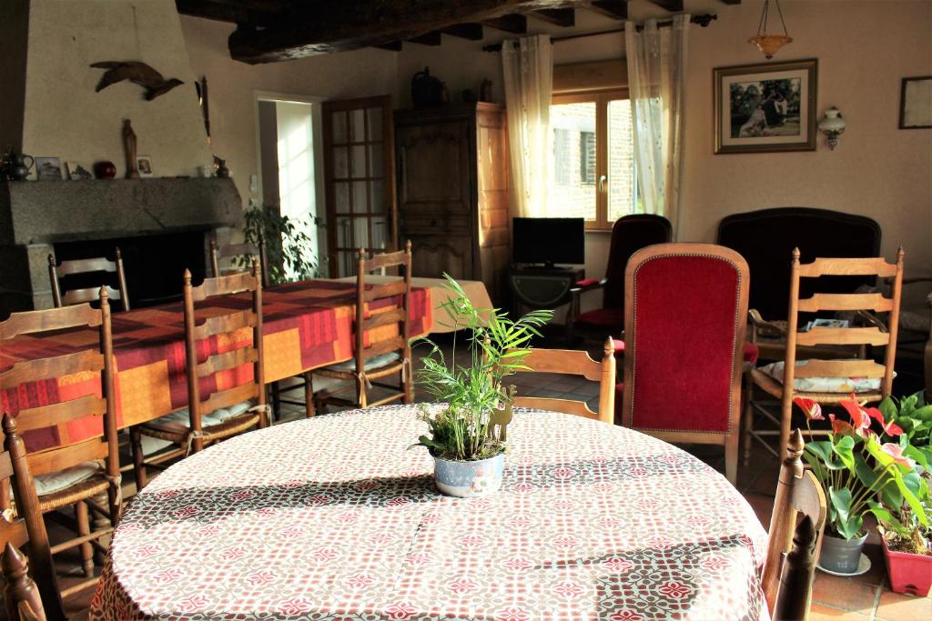 Posezení v ubytování B&B La Gautraie