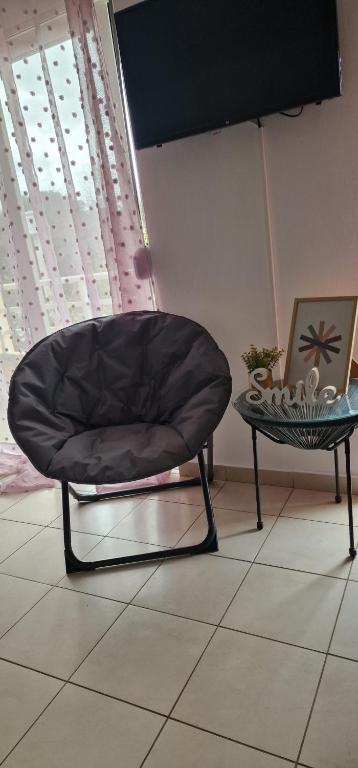 Część wypoczynkowa w obiekcie Cosy little studio for family vacations !