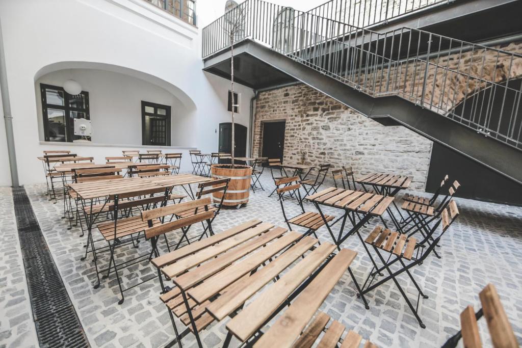 Balkón nebo terasa v ubytování Ruttner Ház