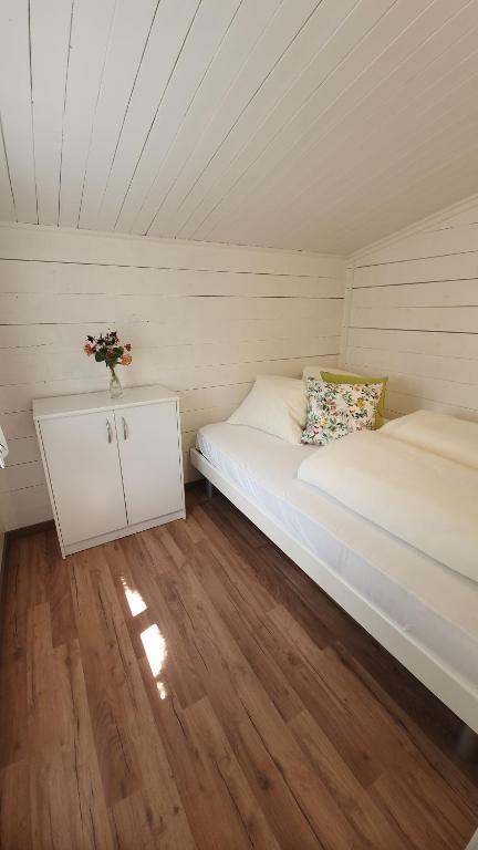 Postel nebo postele na pokoji v ubytování Campingplatz Mittagsspitze