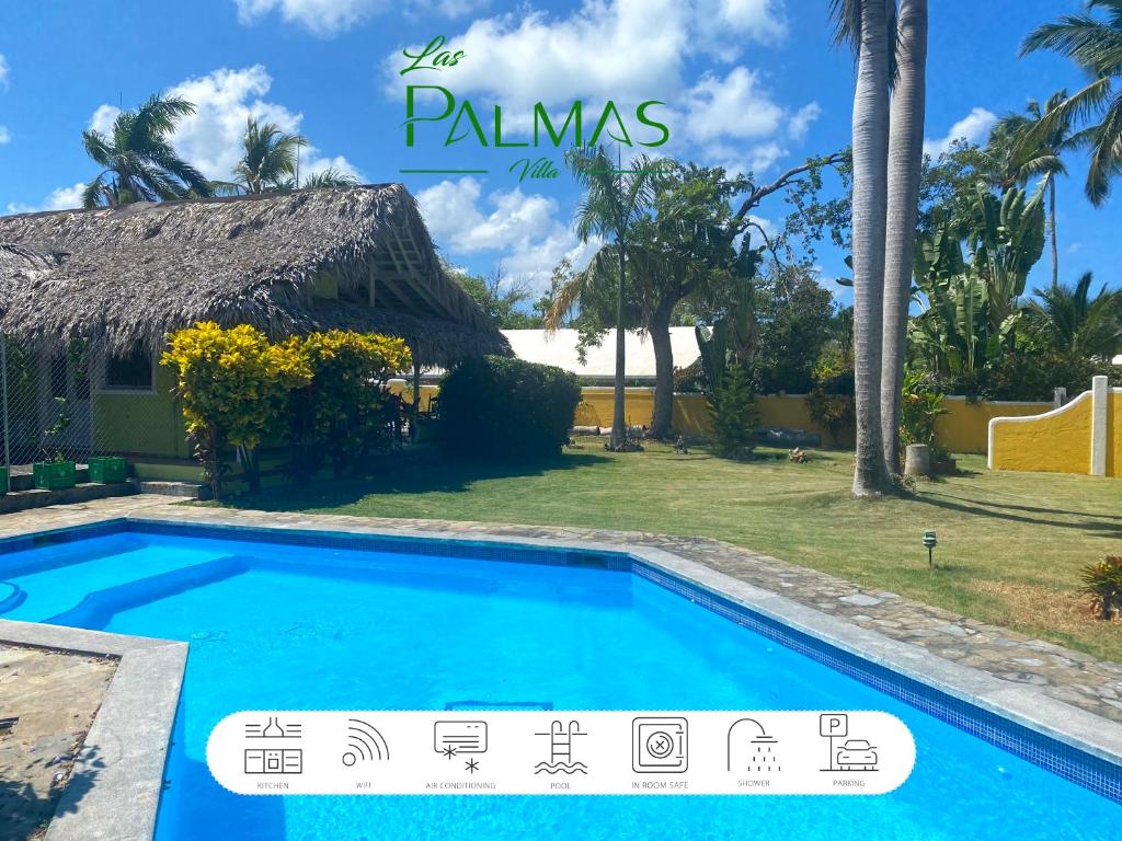a villa with a swimming pool in pala mimosa resort at Villa Las Palmas in Las Galeras