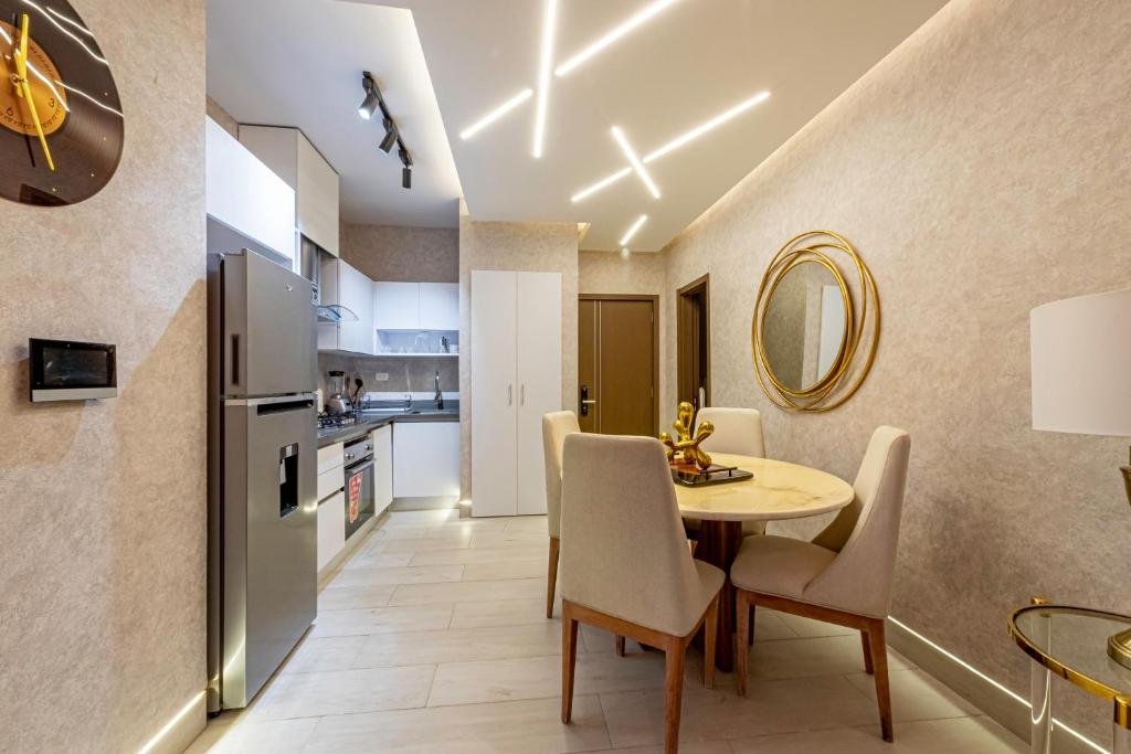 Kuchyň nebo kuchyňský kout v ubytování Brickell Apart Hotel