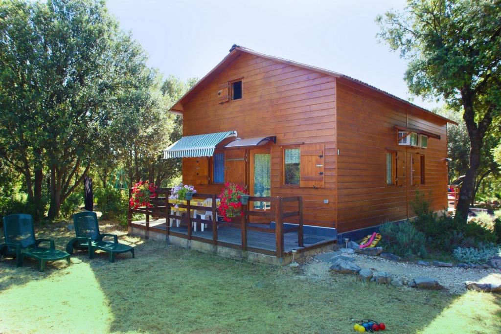 GITES de Plos Appart CHALET PISCINE SPA - Cabaña De Una Habitación