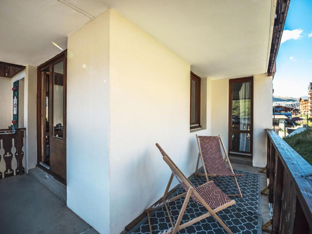 Balkón alebo terasa v ubytovaní Charmant appartement ski aux pieds avec balcon à Tignes Le Val Claret - FR-1-502-358